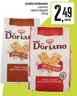 PRO7 Supermercati Doriano crackers salati/integrali offerta