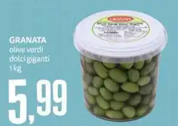 PRO7 Supermercati Granata olive verdi dolci giganti offerta