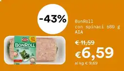 Borello Supermercati BonRoll con spinaci offerta