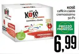 PRO7 Supermercati Caffè Kose cremosissimo offerta