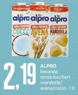 PRO7 Supermercati ALPRO bevanda senza zuccheri mandorle/avena/cocco offerta