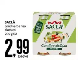 PRO7 Supermercati Saclà condiverde riso classico offerta