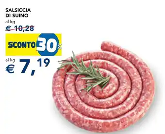Esselunga Salsiccia di suino offerta