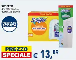 Esselunga Swiffer dry panni o duster offerta