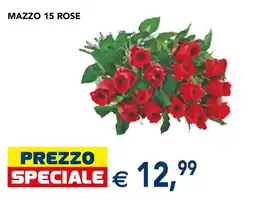 Esselunga Mazzo 15 rose offerta