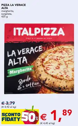 Esselunga Italpizza pizza la verace alta margherita offerta