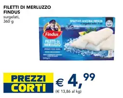 Esselunga Filetti di merluzzo Findus offerta