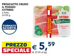 Esselunga Prosciutto crudo il poggio citterio offerta