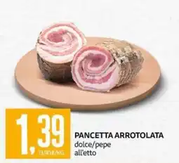 PRO7 Supermercati Pancetta arrotolata dolce/pepe all'etto offerta