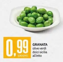 PRO7 Supermercati Granata olive verdi dolci sicilia offerta
