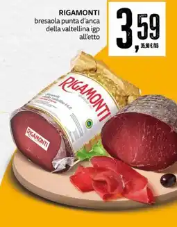 PRO7 Supermercati Rigamonti bresaola punta d'anca della valtellina igp offerta