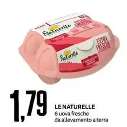 PRO7 Supermercati Le Naturelle 6 uova fresche da allevamento a terra offerta