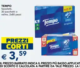 Esselunga fazzoletti Tempo offerta