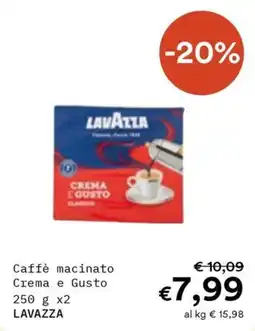Borello Supermercati Caffè macinato Crema e Gusto LAVAZZA offerta
