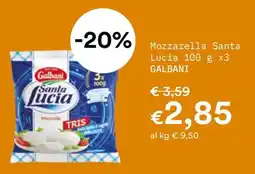 Borello Supermercati Mozzarella Santa Lucia Galbani offerta