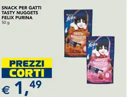 Esselunga Snack per gatti tasty nuggets felix purina offerta