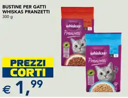 Esselunga Bustine per gatti Whiskas Pranzetti offerta