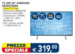 Esselunga TV LED 50" Samsung offerta