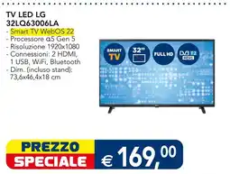 Esselunga TV LED LG 32LQ63006LA offerta