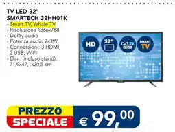 Esselunga TV LED 32" Smartech offerta