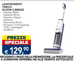 Esselunga Lavapavimenti Tineco Ifloor 5 Breeze offerta