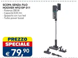 Esselunga Scopa senza filo Hoover HFG10P 011 offerta