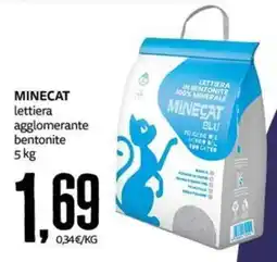 PRO7 Supermercati Minecat lettiera agglomerante bentonite offerta
