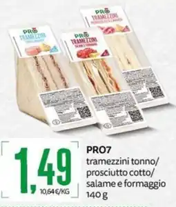 PRO7 Supermercati PRO7 tramezzini offerta