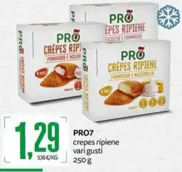 PRO7 Supermercati PRO7 crepes ripiene offerta