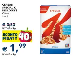 Esselunga Cereali Special K Kellogg's Classic offerta