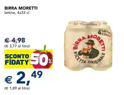 Esselunga Birra Moretti offerta