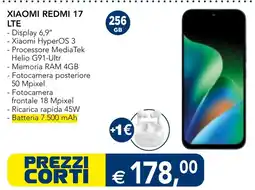 Esselunga Xiaomi Redmi 17 LTE offerta