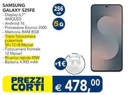 Esselunga Samsung Galaxy S25FE offerta