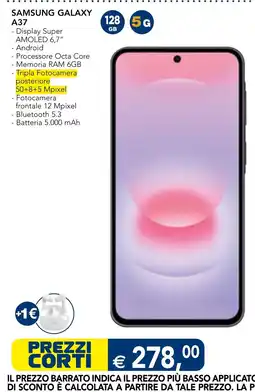Esselunga Samsung Galaxy A37 offerta
