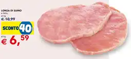 Esselunga Lonza di suino offerta