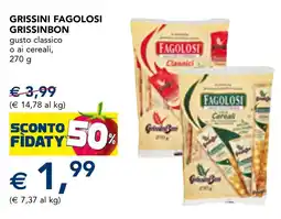 Esselunga Grissini fagolosi GrissinBon offerta