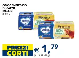 Esselunga Omogeneizzato di carne Mellin offerta