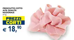 Esselunga Prosciutto cotto alta qualità nazionale offerta