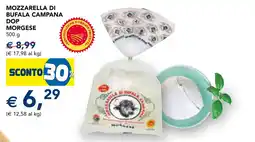 Esselunga Mozzarella di bufala campana morgese offerta