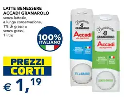 Esselunga Latte benessere Accadì Granarolo offerta