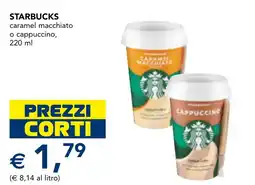 Esselunga Starbucks caramel macchiato o cappuccino offerta