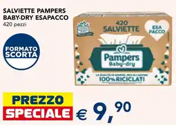 Esselunga Salviette Pampers Baby-dry offerta