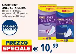 Esselunga Assorbenti Lines Seta Ultra offerta