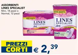 Esselunga Assorbenti Lines Specialist offerta