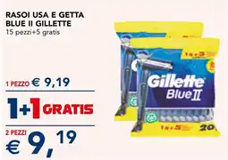 Esselunga Rasoi usa e getta Blue II Gillette offerta