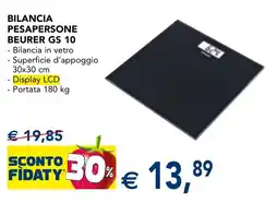 Esselunga Bilancia pesapersone Beurer GS 10 offerta