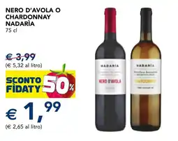 Esselunga Nero d'avola o chardonnay Nadària offerta