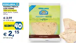 Esselunga Piadina fresca con farro offerta