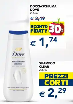 Esselunga Dove docciaschiuma nutrimento intenso offerta