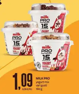 PRO7 Supermercati Milk Pro yogurt mix offerta